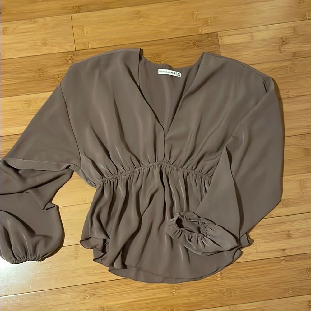 Abercrombie & Fitch Taupe Blouse